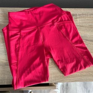 Hot pink workout leggings